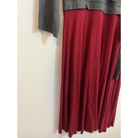 Bailey 44 Gray and Red Midi Dress - Picture 6 of 12